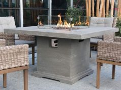 Elementi Fire 48″ Birmingham Fire Pit Dining Table