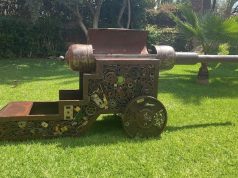 HaddidArt’s Life-size Cannon Garden Sculpture & BBQ