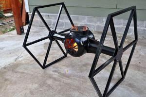 Tie Fighter Fire Pit & Grill