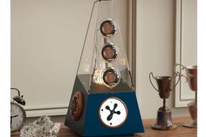 Iceberg Crystal Ferrofluid Pyramid Speaker with 360-Degree Audio