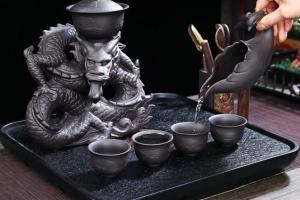 Dragon Purple Clay Tea Set