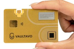 Vaultavo Biometric Smart Card with E-ink Display Prevents Crypto Theft