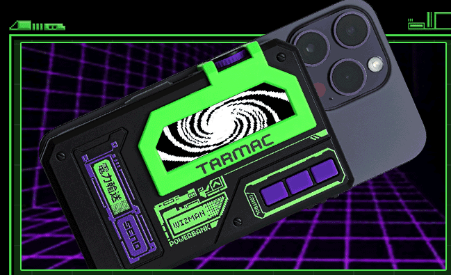 Wizman Green Powerbank: Retro Display&Fun Features | Indiegogo