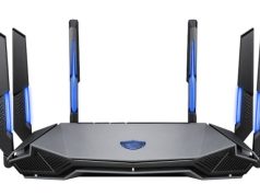 MSI Radix AXE6600 WiFi 6E Tri-Band AI Gaming Router (1.8GHz Quad-Core)