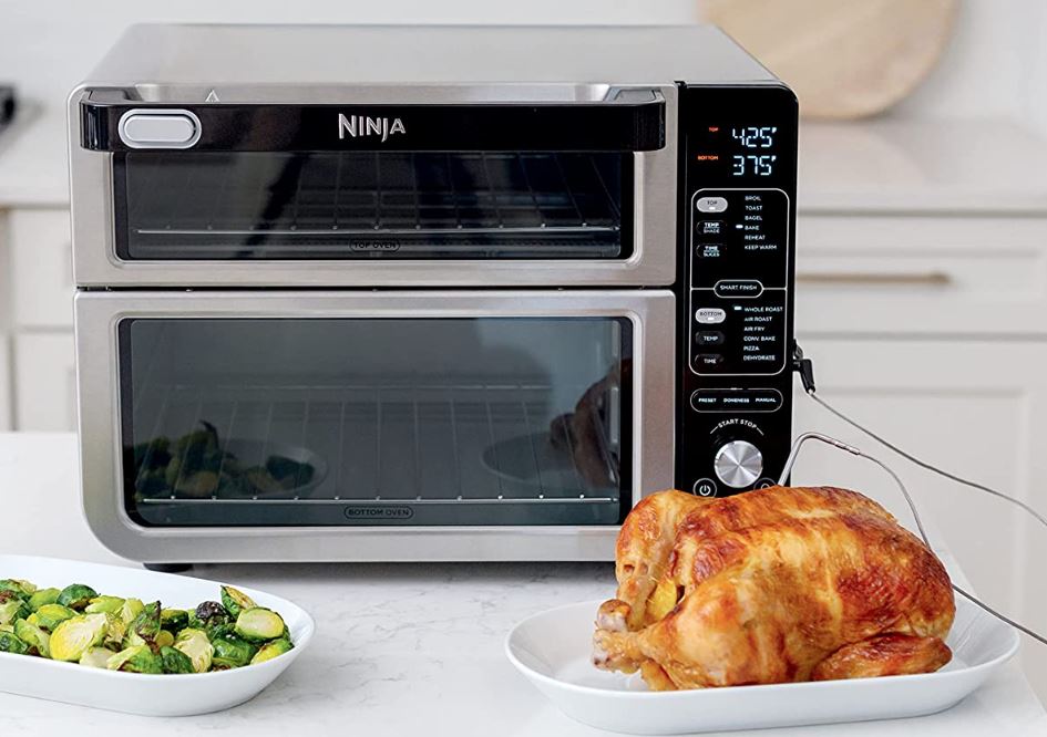 Ninja DCT451 12-in-1 Smart Double Oven with Thermometer