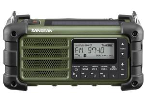 Sangean MMR-99 AM/FM-RBDS/Bluetooth Emergency Radio with Solar/Crank Charging