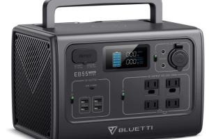 BLUETTI EB55 Portable Power Station with 4 AC Outlets