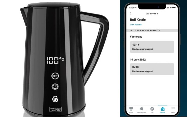 Swan Alexa Smart Kettle with LED Touch Display