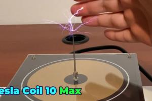 Tesla Coil 10 Max Tested: Touchable Bluetooth Music Tesla Coil