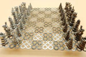 Scrap Metal Chessboard by Stevieacciaio