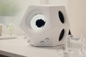 Soul Speaker Concrete Ferrofluid Speaker
