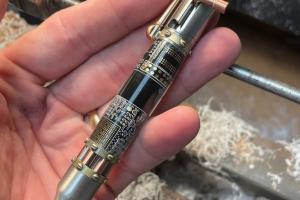 Steampunk Circuit Board Pen from NCWoodArt
