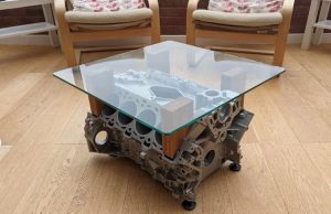 Jaguar AJ-V8 Engine Coffee Table by Blackhurst Engineering