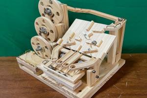 AmazingWood Kinetic Marble Run
