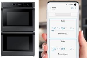 Samsung 30-inch Smart Double Wall Oven with Steam Cook & Voice Control