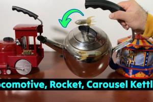 Kamenstein Rocket, Locomotive & Carousel Kettles