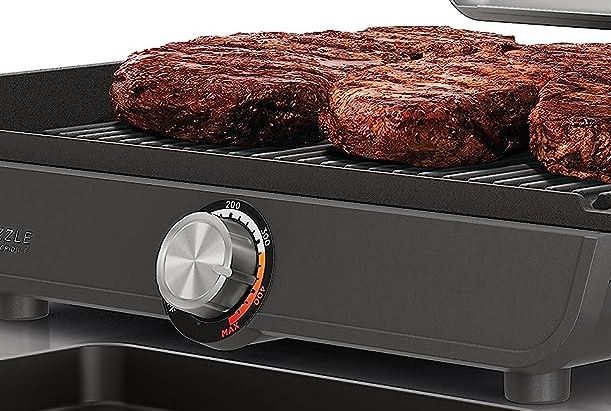 Ninja Sizzle Smokeless Indoor Grill and Griddle with Recipes