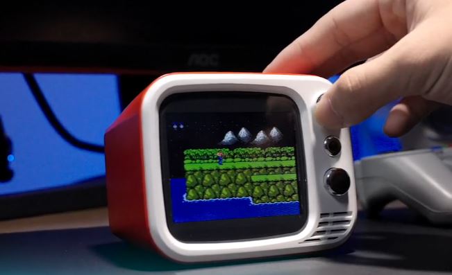 Mini retro store tv