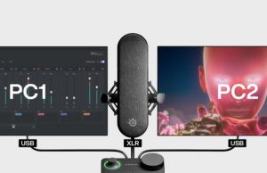 SteelSeries Alias Pro Gaming Microphone for Dual PC Streaming