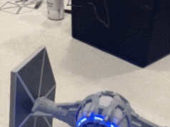 3D Printed Tie Fighter Amazon Echo Dot Holder