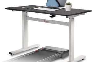 Sunny Health & Fitness Multi-Purpose Air-Drive Adjustable Standing Desk