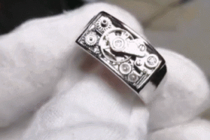 Spinning Kinetic Ring with Tourbillon Movement