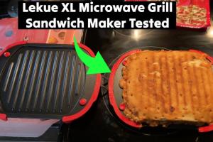 Lekue Microwave Grill XL Tested: Dual-Layer Pizza