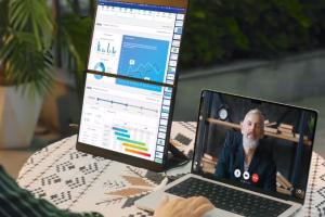 JSAUX FlipGo Dual Screen Productivity Monitor