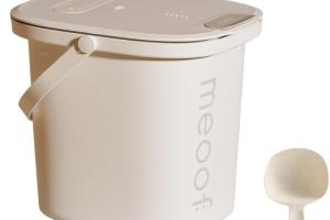MEOOF Automatic Vacuum Dry Pet Food Bucket with Pressure Control