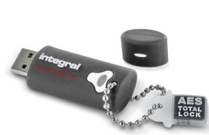 Integral Crypto FIPS 197 Encrypted Flash Drive with Brute Force Protection