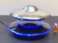 Handmade 7-inch Levitating UFO