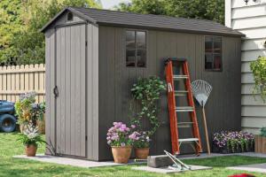 Patiowell 4′ x 8′ Outdoor Storage Shed for Tools