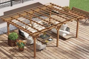 Outsunny 12′ x 16′ Outdoor Pergola for Your Backyard