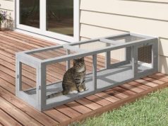 PawHut 59-inch Extendable Outdoor Cat Tunnel