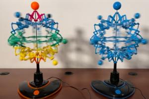 UV Reactive Hoberman Orbiter Expanding Sphere Toy Tested