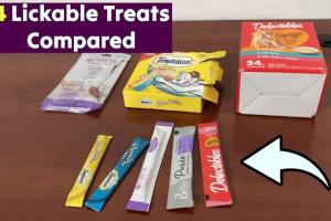 4 Lickable Cat Treats Compared: Pure Balance vs Temptations vs Cafe Nara vs. Hartz Delectables