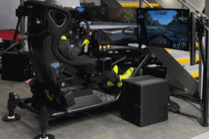 Vesaro Stage 2 Racing Simulator with 3 x Curved Displays