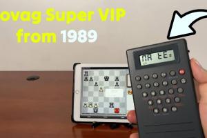 NOVAG Super VIP Handheld Chess Computer from 1989