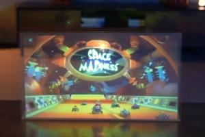 NanoAR: Transparent Projection Screen for Holographic Content