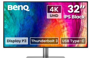 BenQ PD3225U 32-inch Thunderbolt Monitor with Mac Color Matching