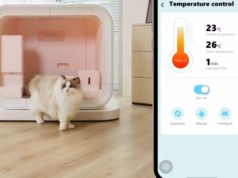 Hommew App Connected Pet House with Air Purification, Vacuum-Sealed Feeder