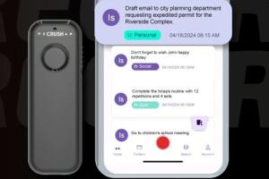 CRUSH AI Powered Voice Recorder with Haptic Feedback