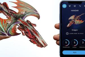 POWERUP 4.0 App Controlled Dragon Plane for STEM