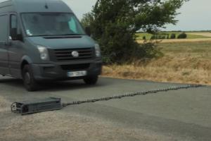 Sharp Spike Robotic Spike Strip Stop Vehicles at 110km/h