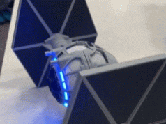 3D Printed Tie Fighter Echo Dot 5 Holder