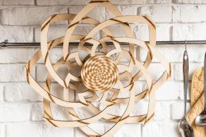 Wood Trick Hypnotic Vortex Optical Illusion Puzzle