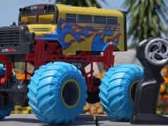 Litehawk Crush Bus RC Monster Truck for Kids
