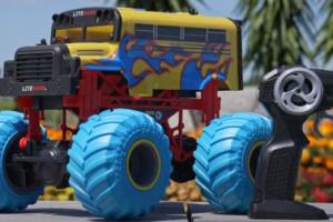 Litehawk Crush Bus RC Monster Truck for Kids