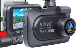 ROVE R2-4K Dual Dash Cam with 5G WiFi, App