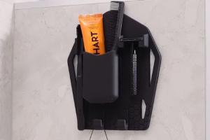 Groomy Shower Organizer for Your Razor, Brush, Shaving Cream